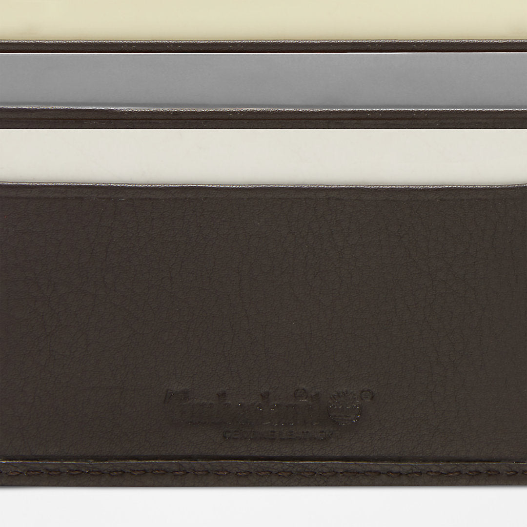 Timberland Mens Kennebunk Large Wallet for Men in Dark Brown