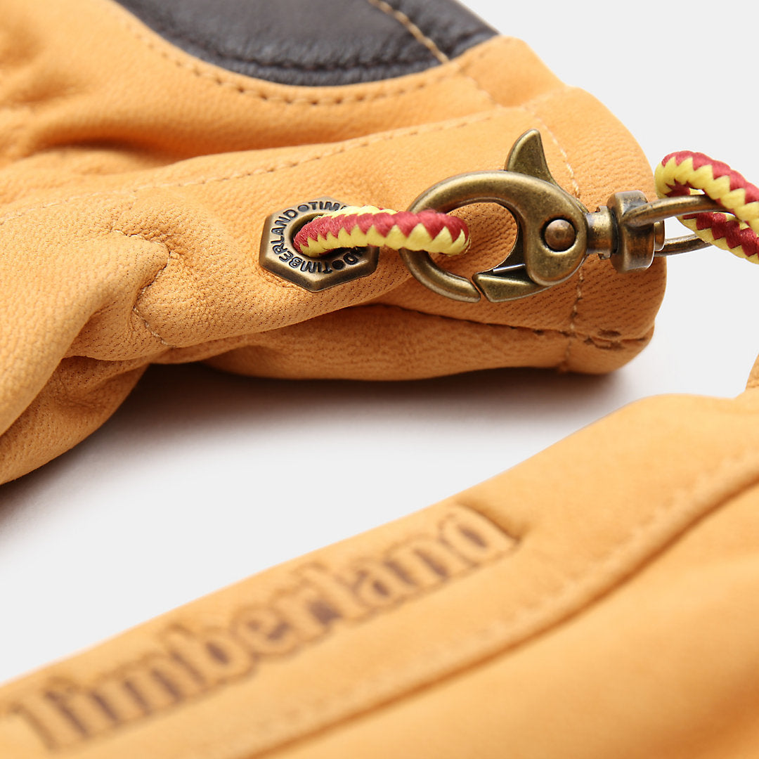 Timberland Mens Winter Hill Leather Gloves for Men in Yellow