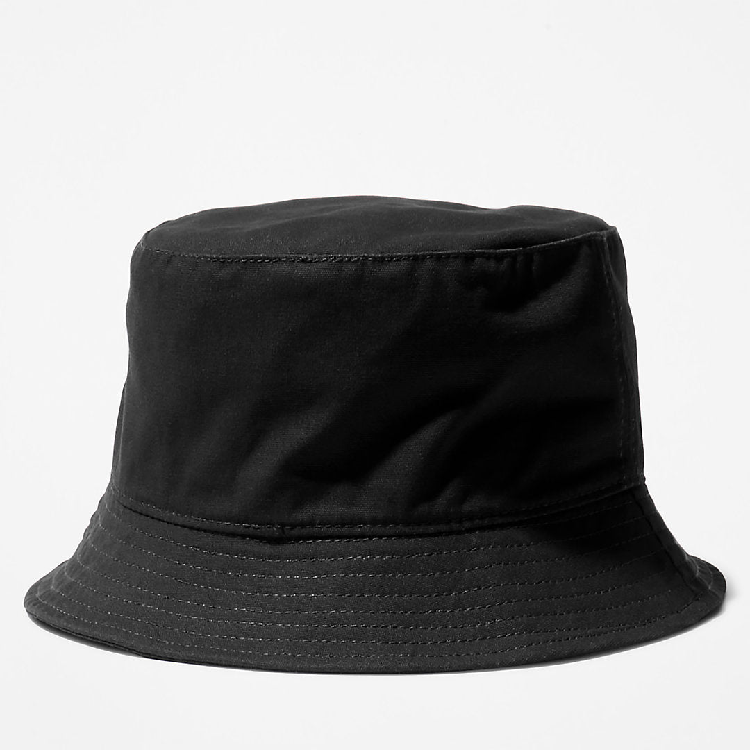 Timberland Mens Canvas Bucket Hat for Men in Black