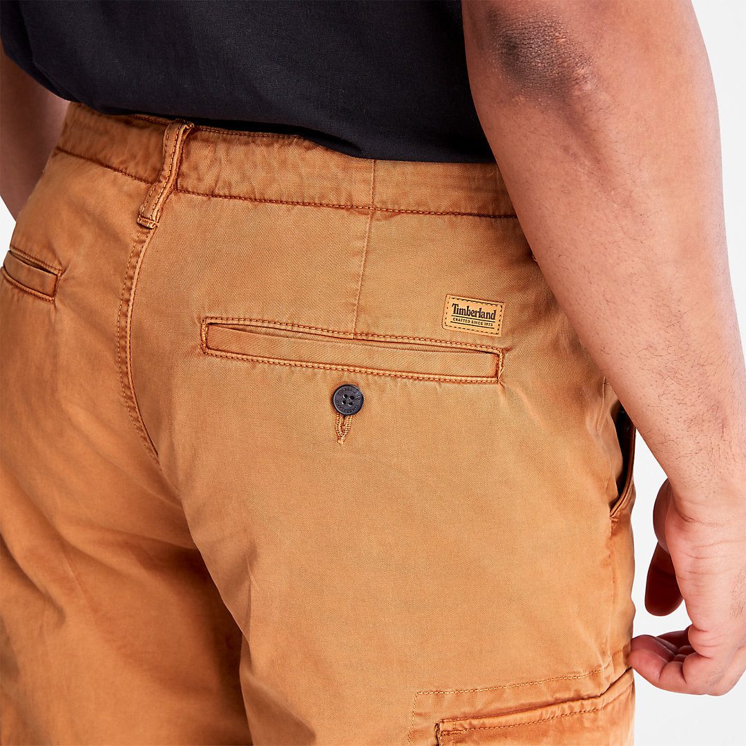 Timberland Mens Core Twill Cargo Pants for Men in Yellow