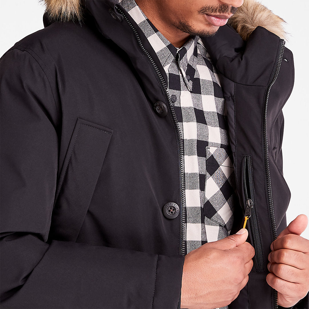 Timberland Mens Scar Ridge Parka for Men in Black