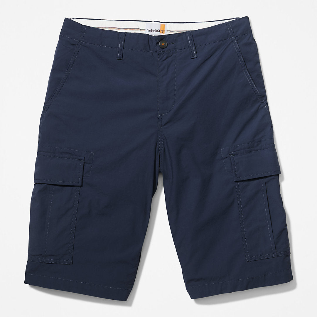 Timberland Mens Poplin Cargo Shorts for Men in Navy