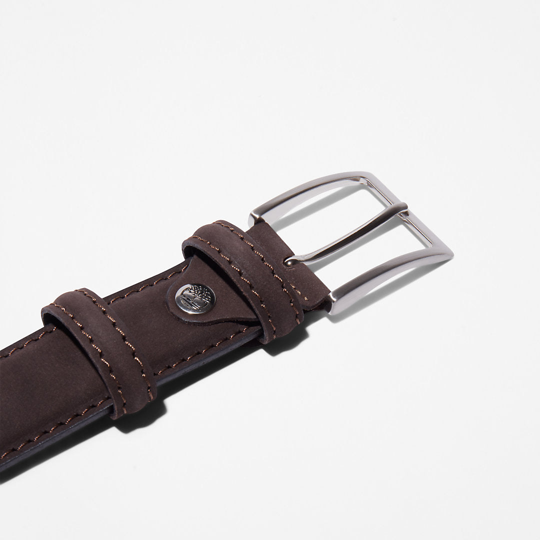 Timberland Mens Nubuck Leather Belt for Men in Brown