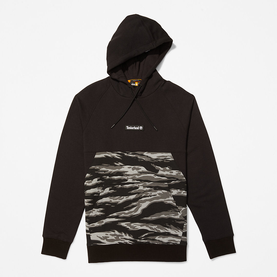 Timberland Mens White Tiger Print Hoodie for Men in Camo