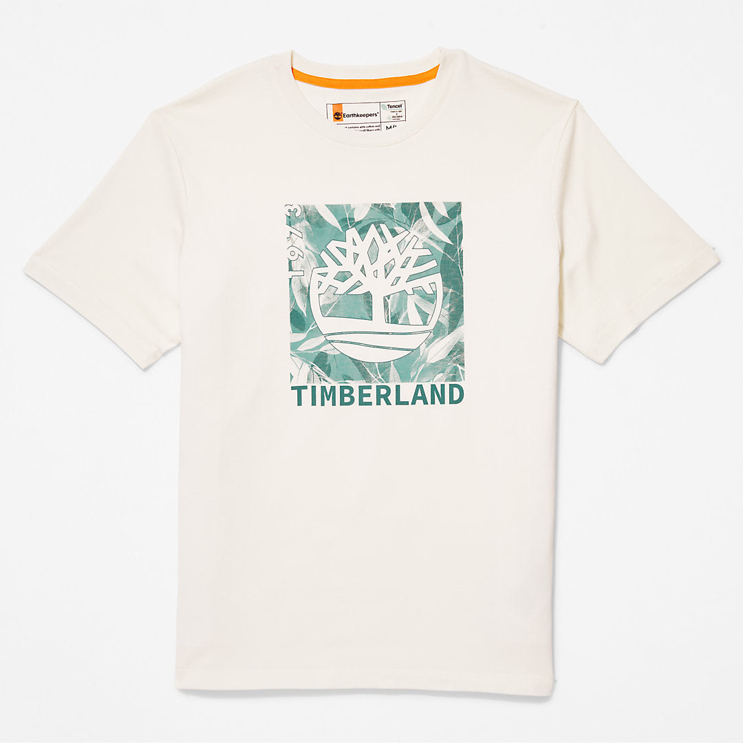 Timberland Mens Refibra™ Graphic T-Shirt for Men in White