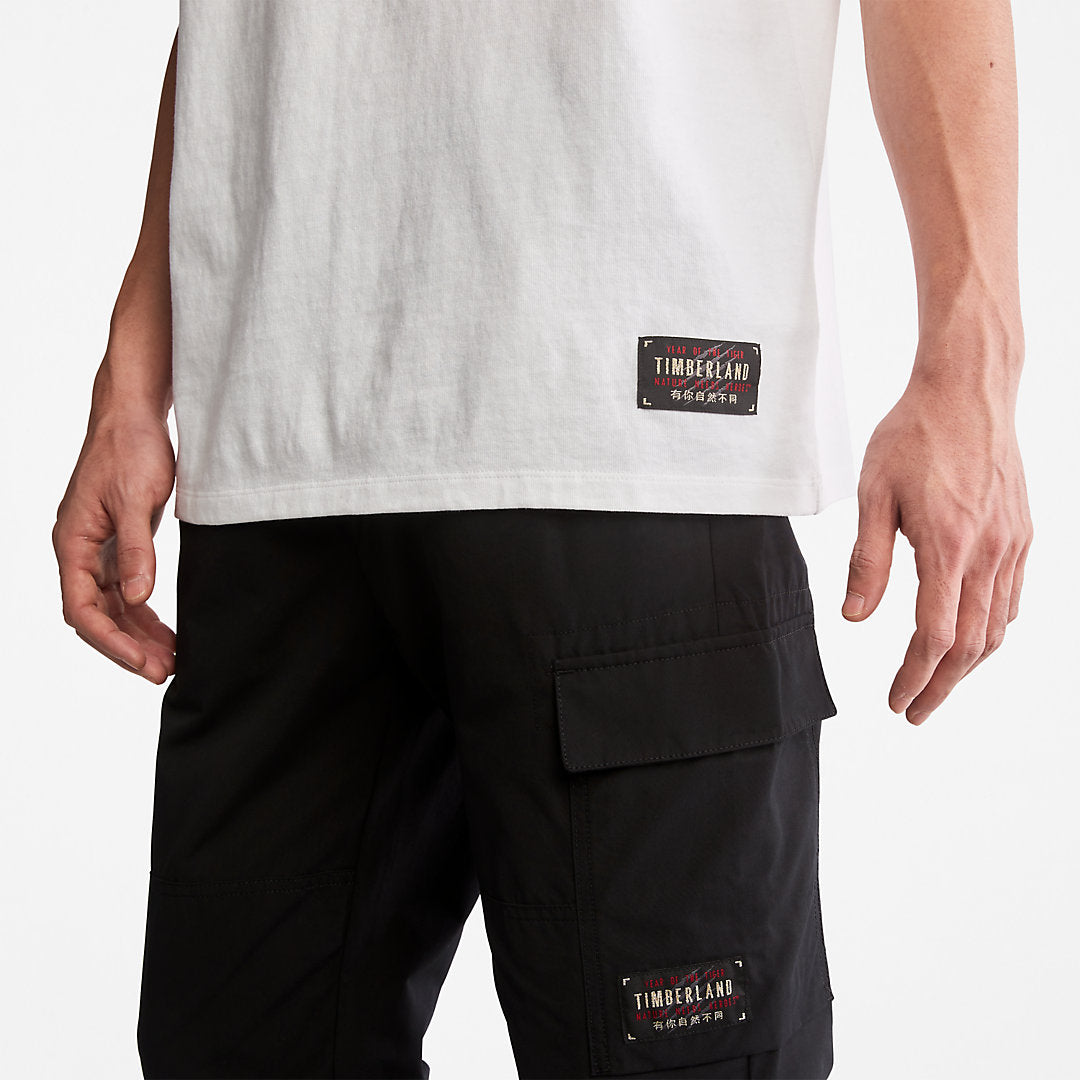 Timberland Mens Year of the Tiger T-Shirt for Men in White