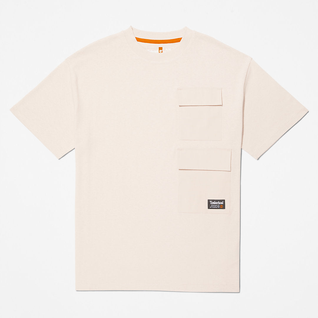 Timberland Mens Progressive Utility Multi-pocket T-Shirt for Men in Pink