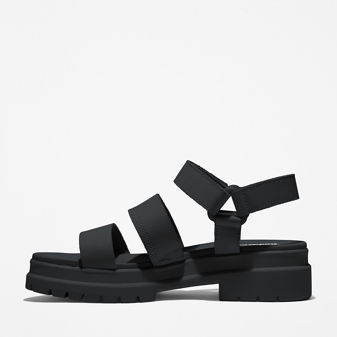 Timberland Womens London Vibe Ankle-Strap Sandal for Women in Black