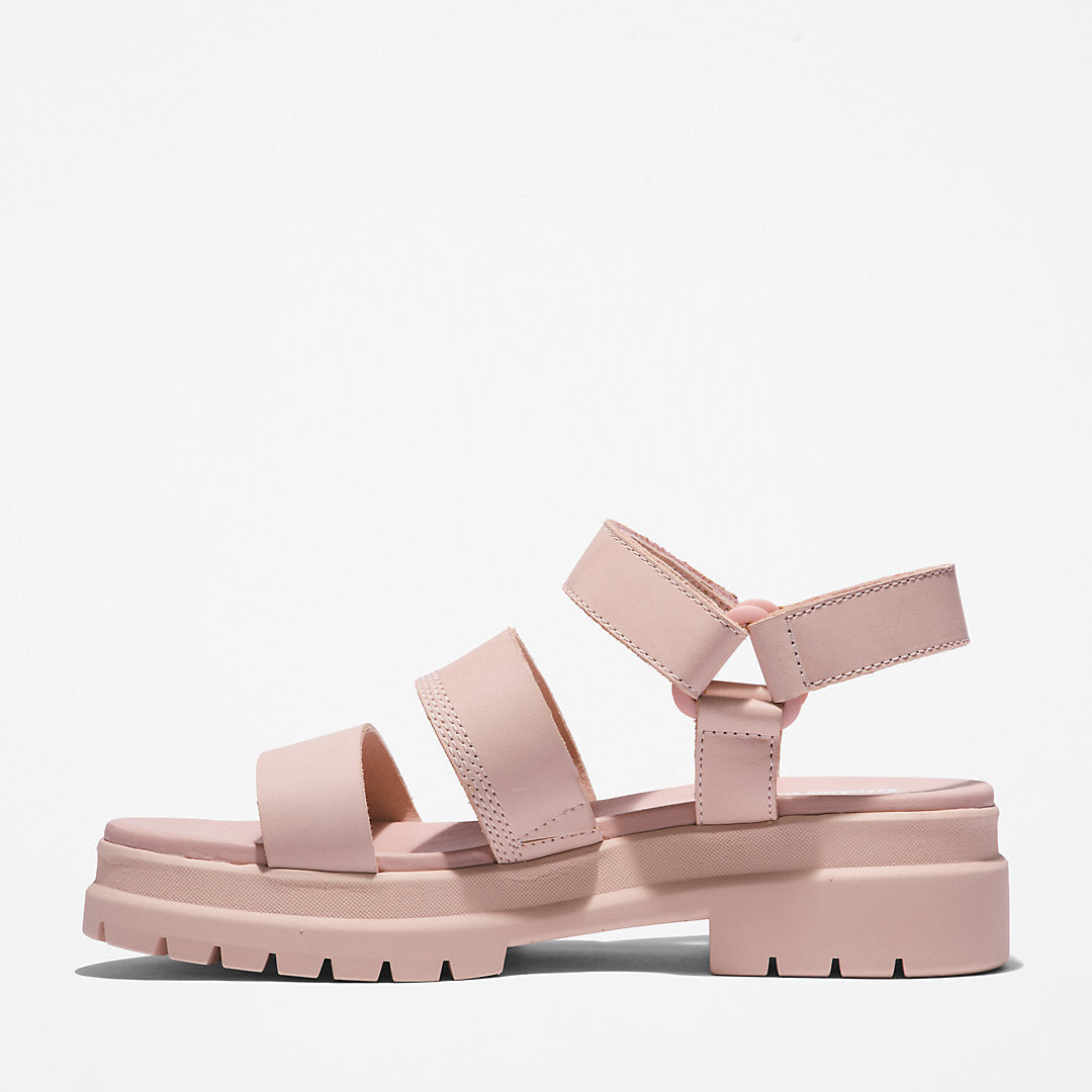 Timberland Womens London Vibe Ankle-Strap Sandal for Women in Light Pink