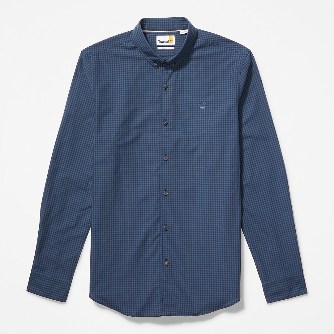 Timberland Mens Suncook River Poplin Shirt for Men in Navy