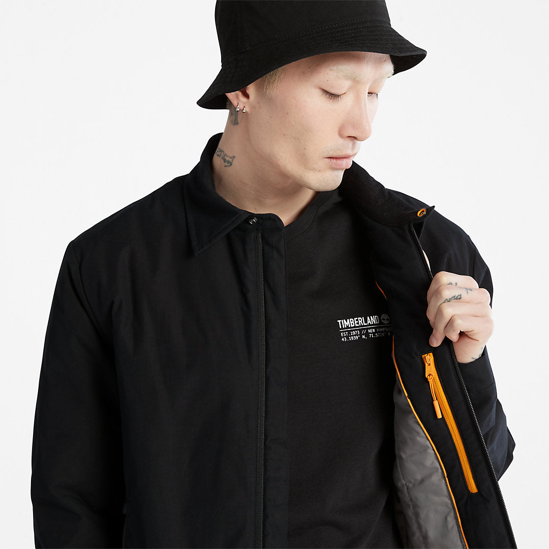 Timberland Mens Stratham Bomber Jacket for Men in Black