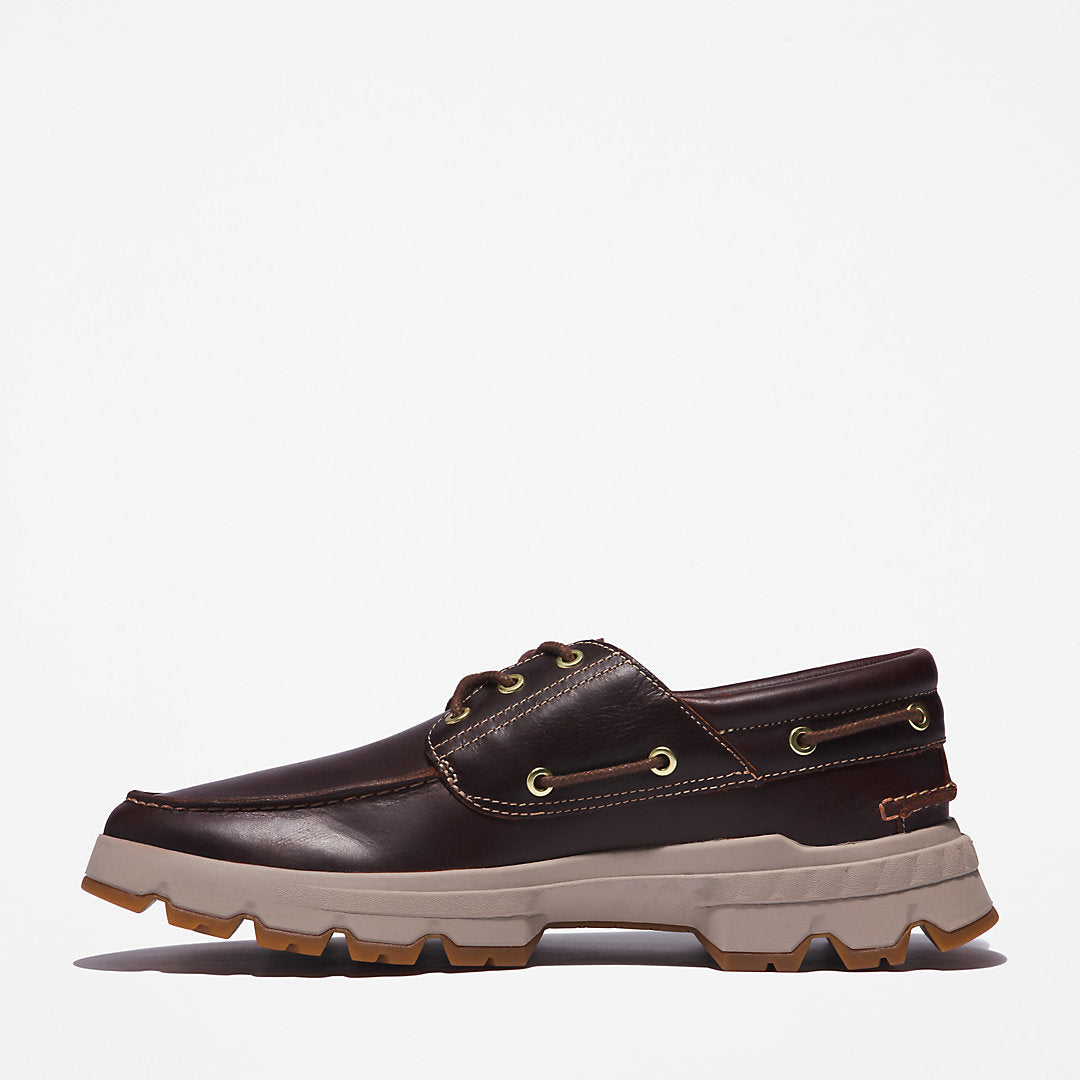 Timberland Mens GreenStride™ TBL® Originals EK+ Moc-toe Boat Shoe for Men in Burgundy