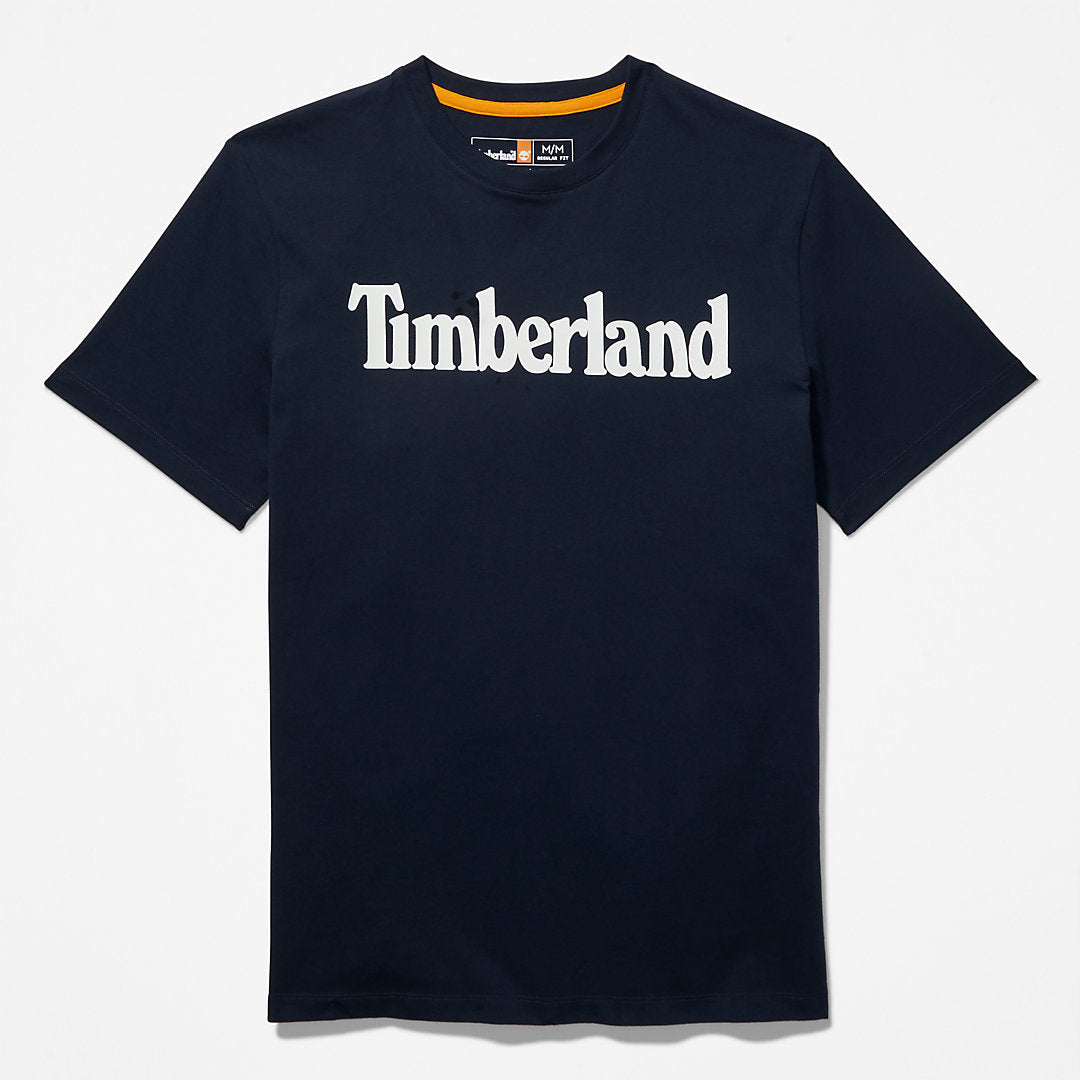 Timberland Mens Kennebec River Logo T-Shirt for Men in Navy