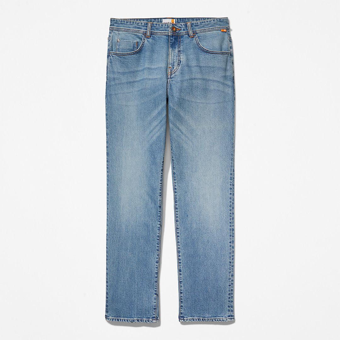 Timberland Mens Squam Lake Stretch Jeans in Light Blue