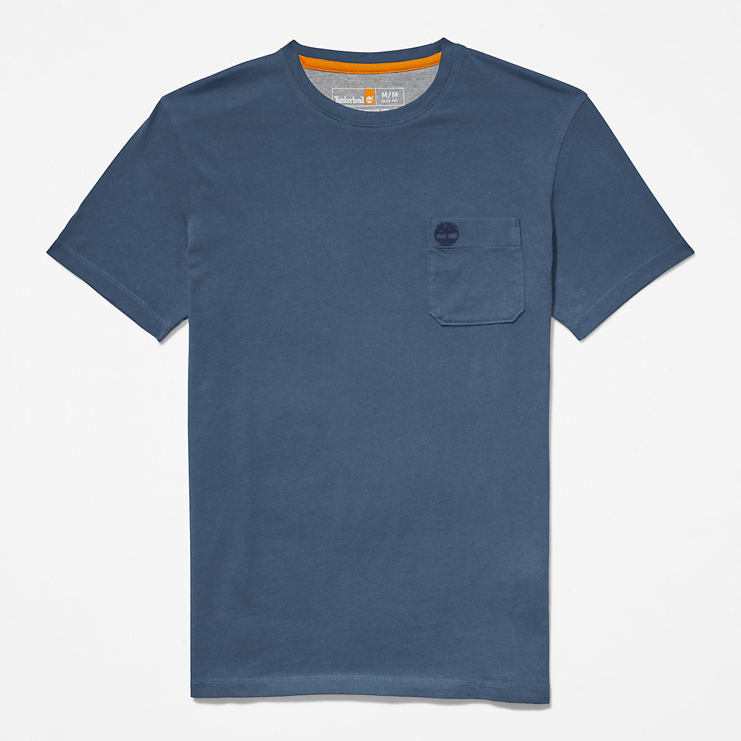 Timberland Mens Dunstan River One-Pocket T-Shirt for Men in Blue