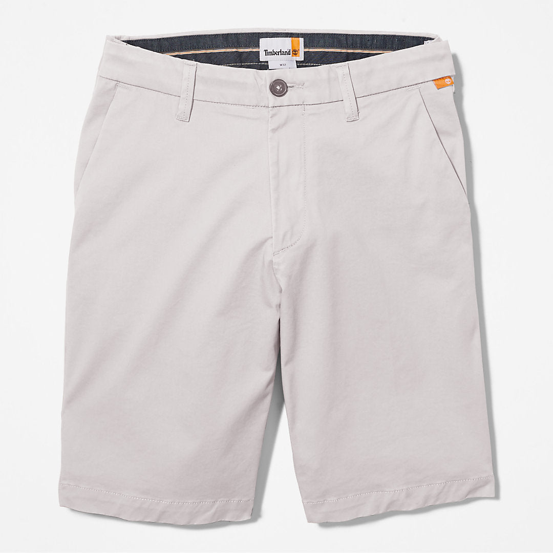 Timberland Mens Squam Lake Stretch Chino Shorts for Men in Grey