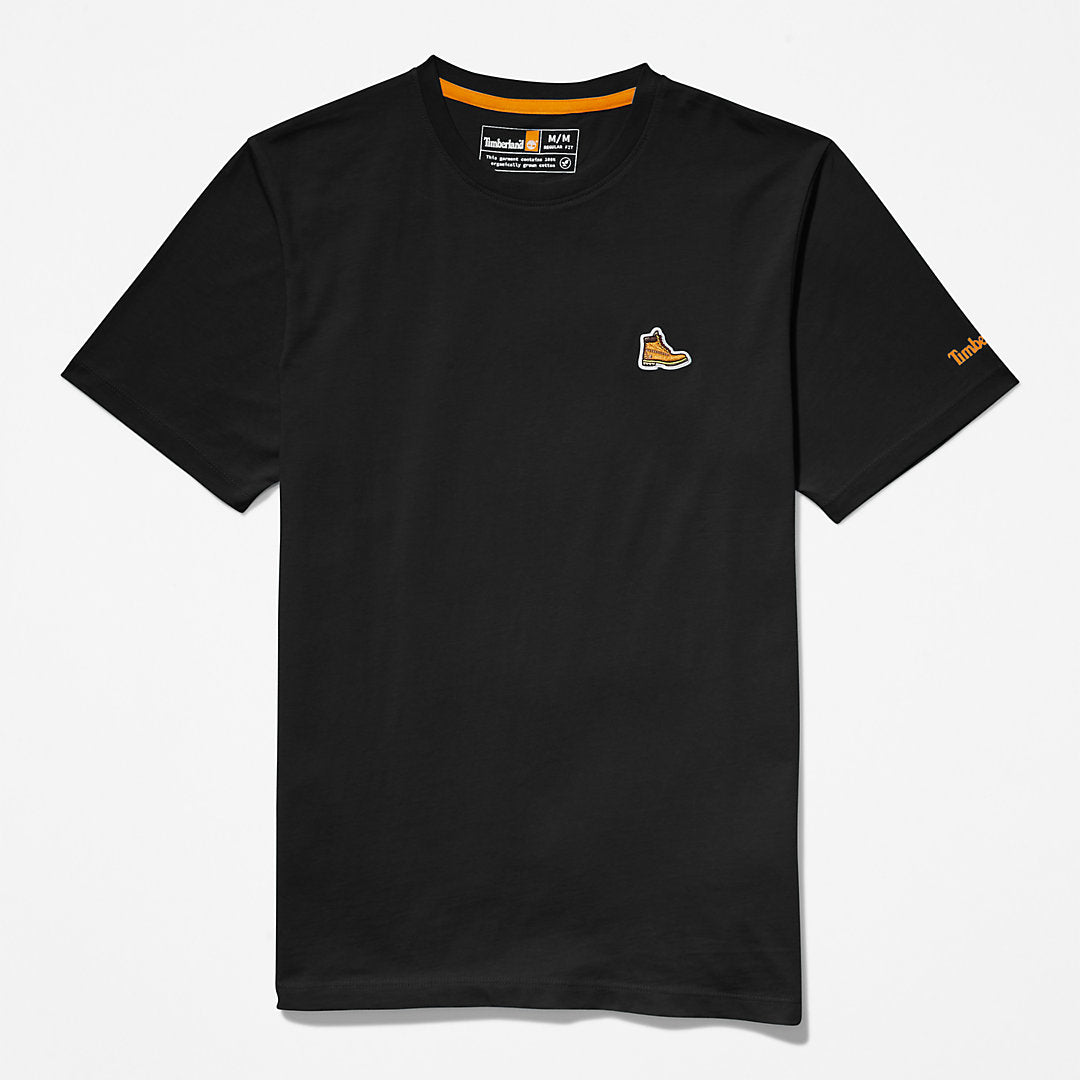 Timberland Mens Boot Logo T-Shirt for Men in Black
