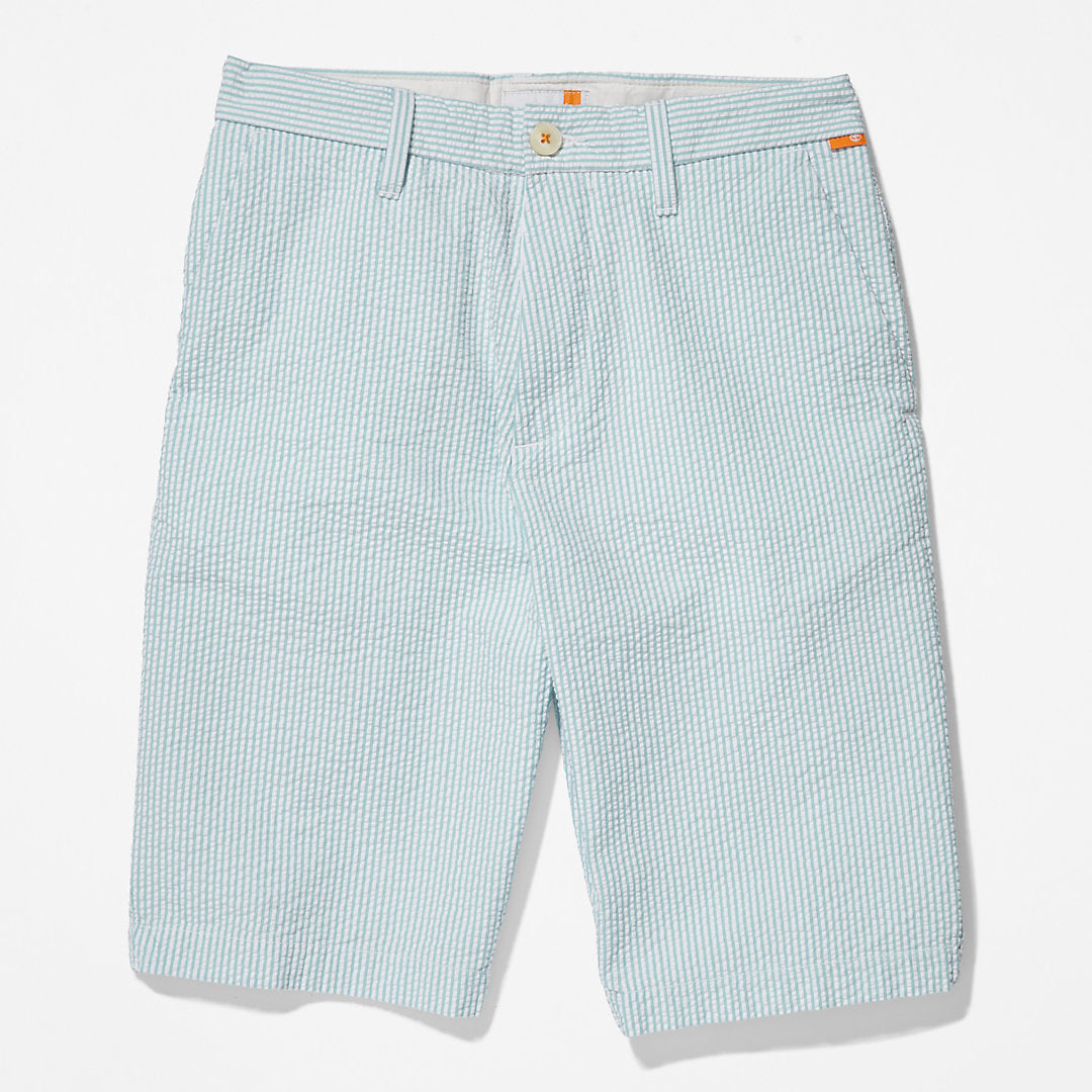 Timberland Mens Seersucker Shorts for Men in Blue