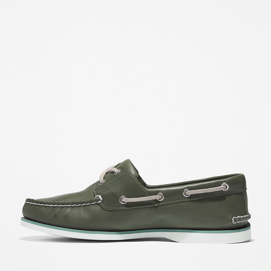 Timberland Mens Timberland® 2-Eye Classic Boat Shoe for Men in Dark Green