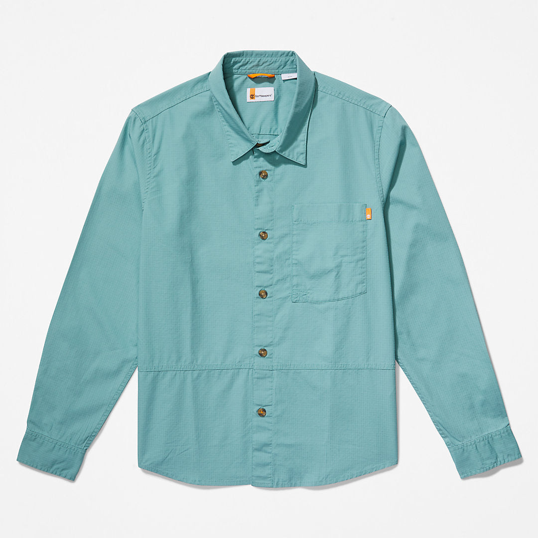 Timberland Mens Outdoor Heritage EK+ Overshirt for Men in Blue
