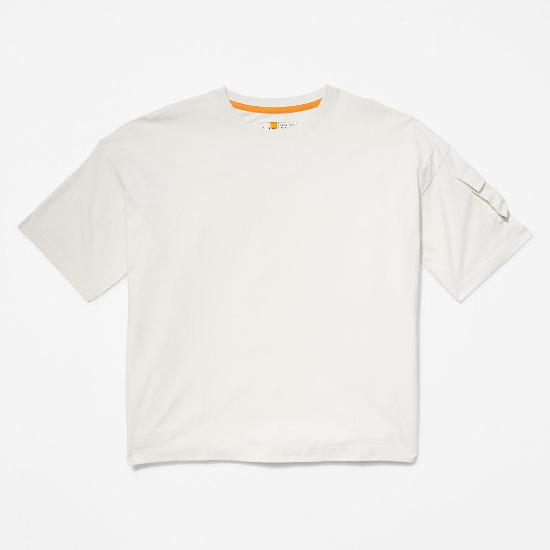 Timberland Womens Progressive Utility Pocket T-Shirt for Women in White