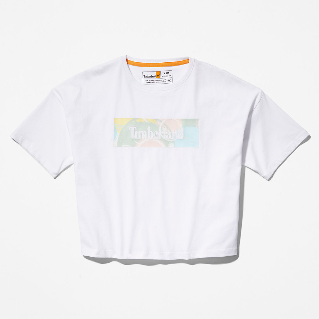Timberland Womens Pastel T-Shirt for Women in White