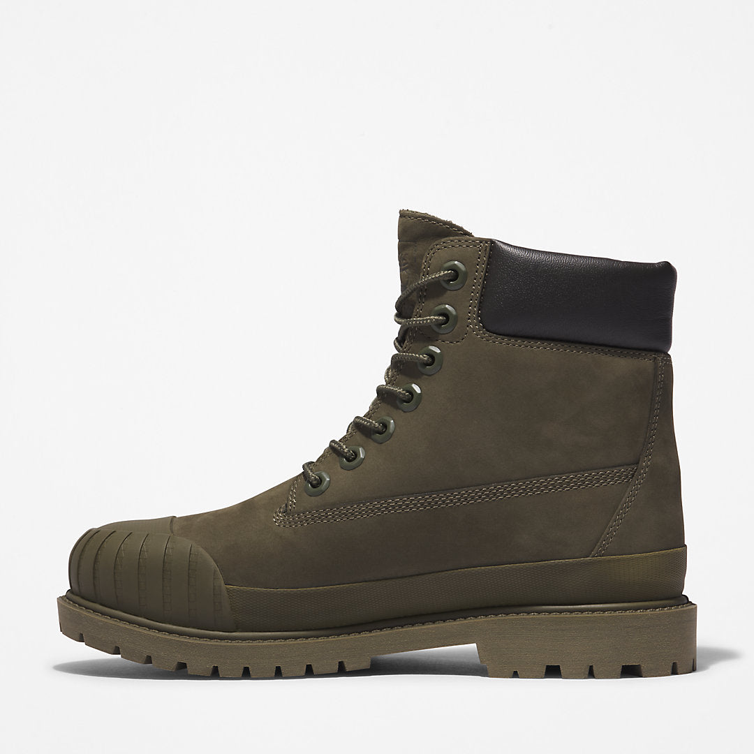 Timberland Womens Bee Line x Timberland® 6 Inch Rubber Toe Boot for Women in Dark Green