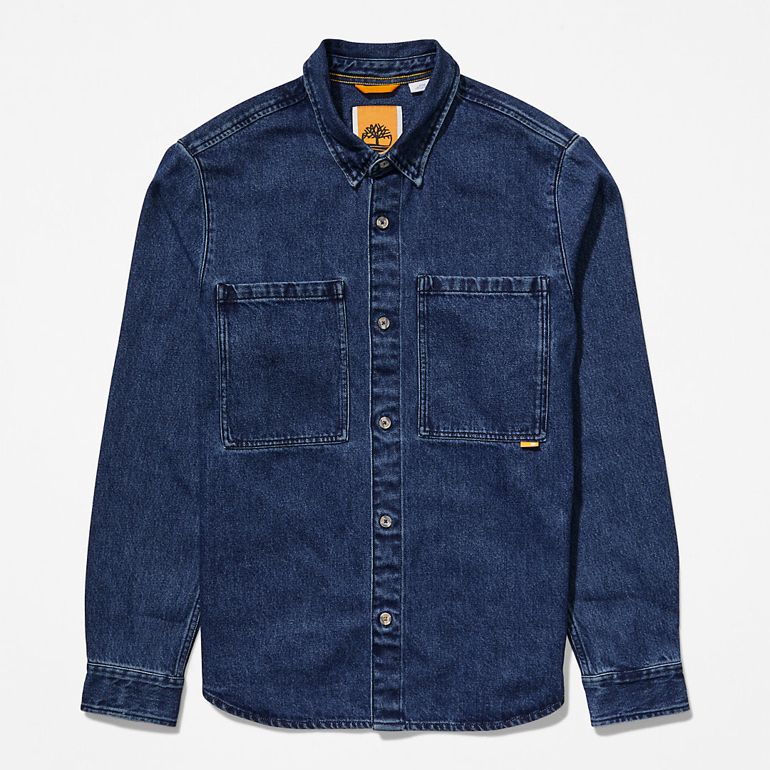 Timberland Mens Outdoor Heritage Denim EK+ Overshirt for Men in Indigo