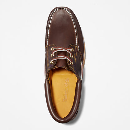 Timberland Mens Timberland® Authentic 3-Eye Boat Shoe for Men in Brown