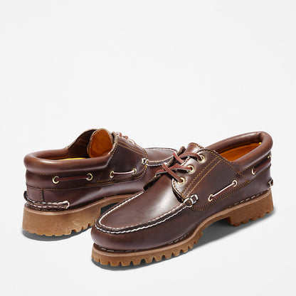 Timberland Mens Timberland® Authentic 3-Eye Boat Shoe for Men in Brown