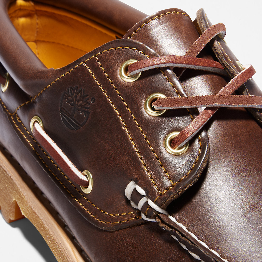 Timberland Mens Timberland® Authentic 3-Eye Boat Shoe for Men in Brown