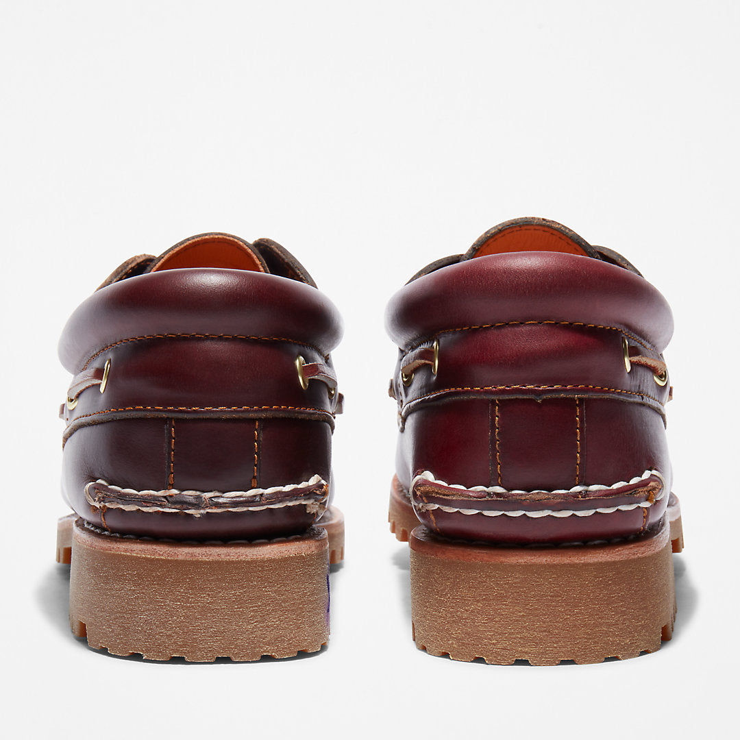 Timberland Mens Timberland® Authentic 3-Eye Boat Shoe for Men in Burgundy