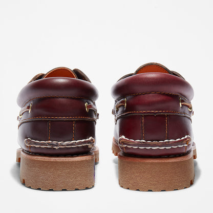 Timberland Mens Timberland® Authentic 3-Eye Boat Shoe for Men in Burgundy