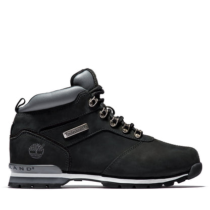 Timberland Mens Splitrock Nubuck Mid Hiker for Men in Black/Silver