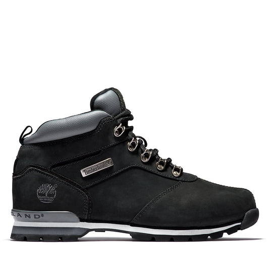 Timberland Mens Splitrock Nubuck Mid Hiker for Men in Black/Silver