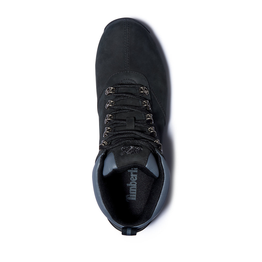 Timberland Mens Splitrock Nubuck Mid Hiker for Men in Black/Silver