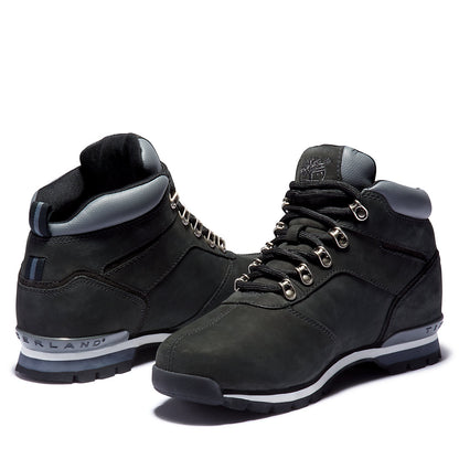 Timberland Mens Splitrock Nubuck Mid Hiker for Men in Black/Silver
