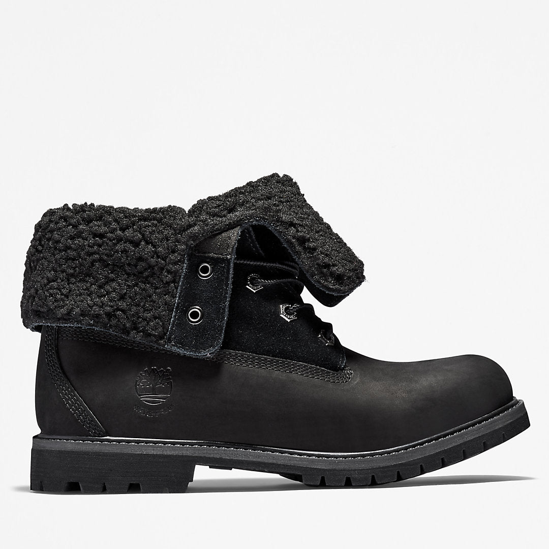 Timberland Womens Timberland® Authentic Fold-over Boot for Women in Black
