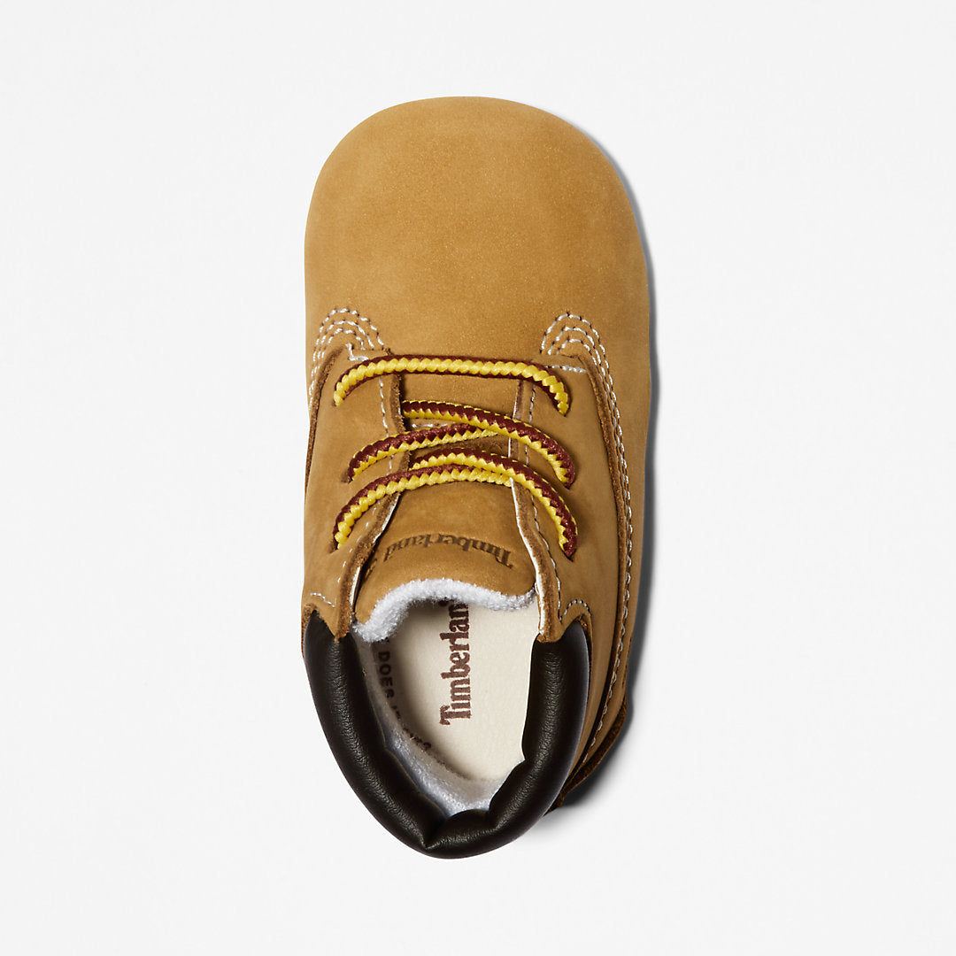 Timberland Kids Crib Bootie and Hat Set for Infant in Yellow