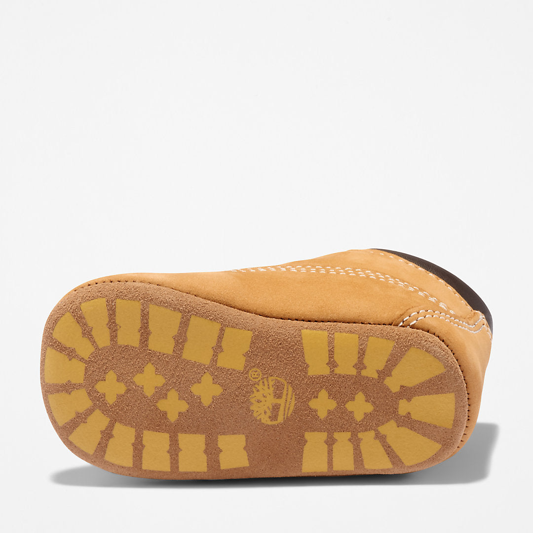 Timberland Kids Crib Bootie and Hat Set for Infant in Yellow