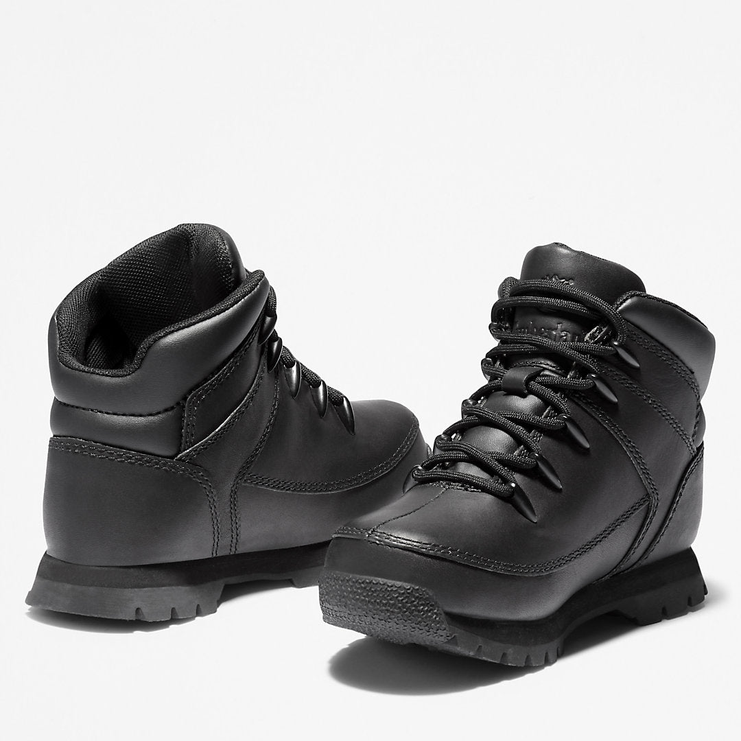 Timberland Kids Euro Sprint Full-grain Mid Hiker for Junior in Black