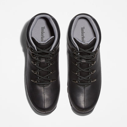 Timberland Mens Euro Sprint Hiker for Men in Black Full-grain