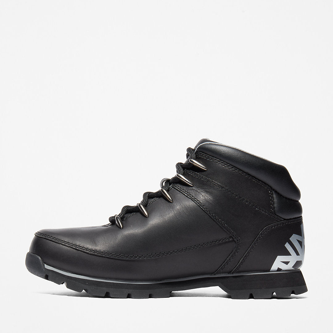 Timberland Mens Euro Sprint Hiker for Men in Black Full-grain