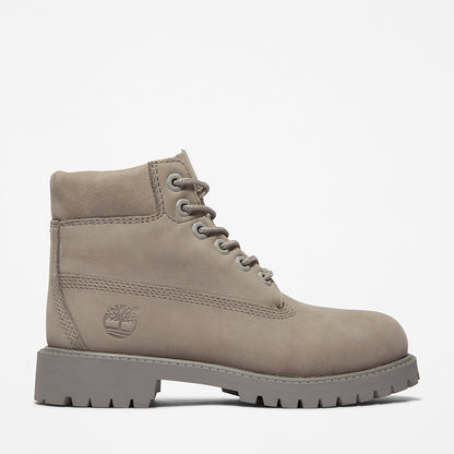 Timberland Kids 6 Inch Premium Boot for Youth in Grey