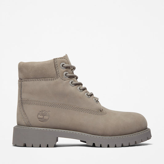 Timberland Kids 6 Inch Premium Boot for Youth in Grey