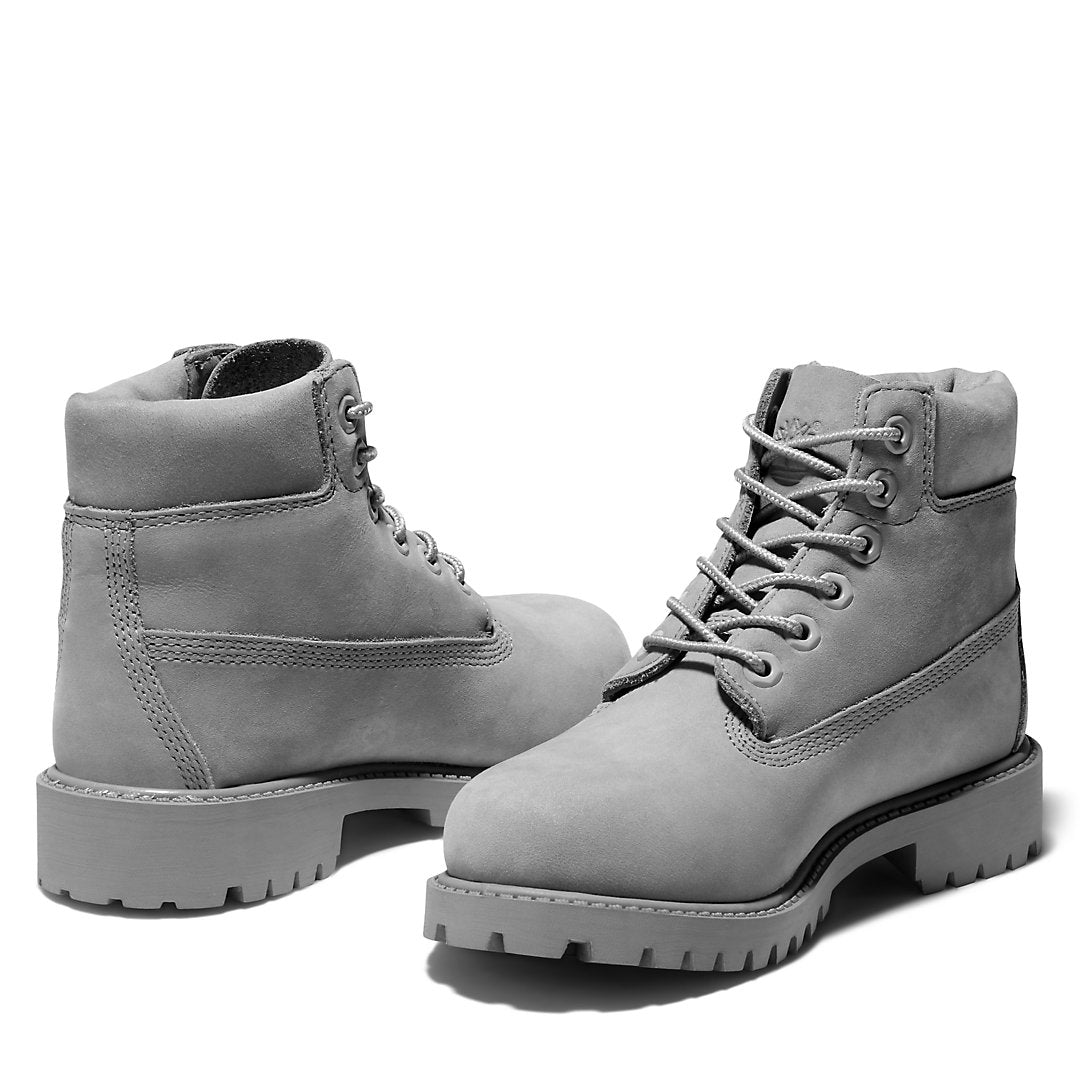 Timberland Kids 6 Inch Premium Boot for Youth in Grey