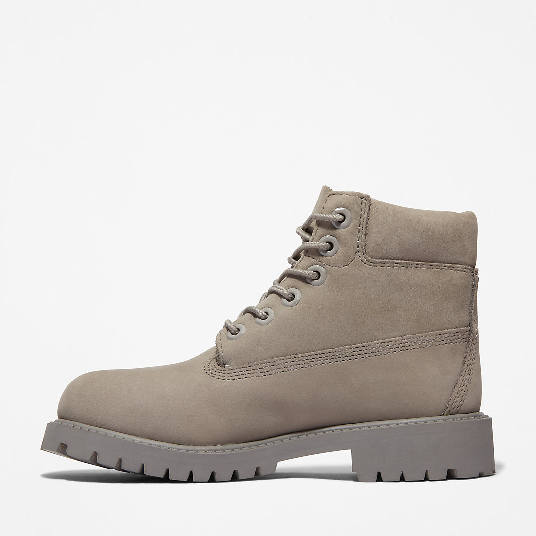 Timberland Kids 6 Inch Premium Boot for Youth in Grey