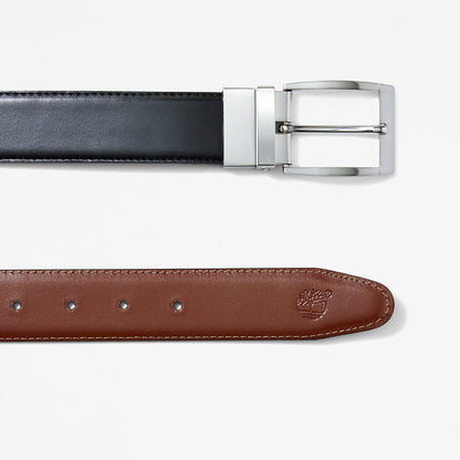 Timberland Mens Reversible Leather Belt for Men in Brown/Black