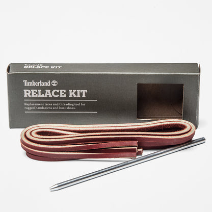 Timberland Mens 114cm/45" Boat Shoe Relace Kit in Red