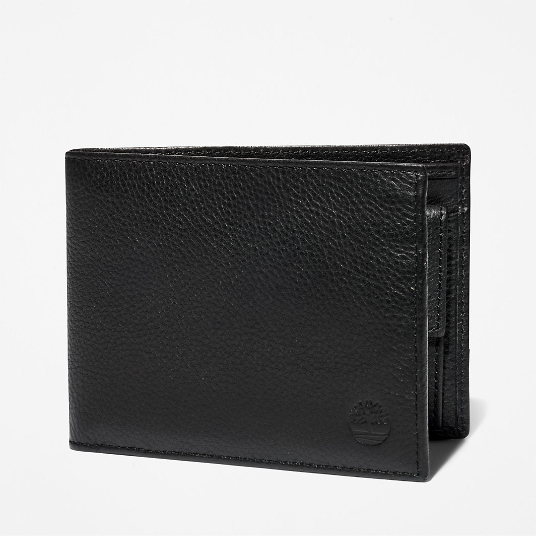 Timberland Mens Kennebunk Large Wallet for Men in Black